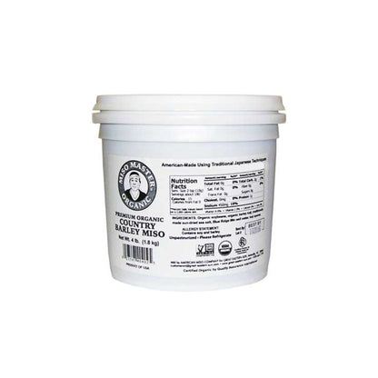 BARLEY MISO PASTE, USDA ORGANIC, KOSHER, VEGAN, NON GMO, PLASTIC NEUTRAL, MISO MASTER HANDCRAFTED MISO PASTE, WHOLESALE 4 lb 3 PACK